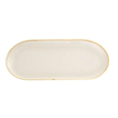 Porselen Seasons Bej Kayık Tabak 30Cm  