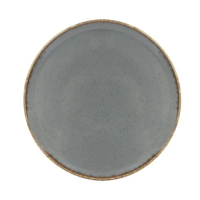 Porselen Seasons Koyu Gri Düz Tabak 20Cm