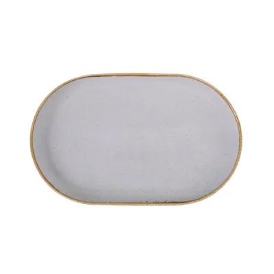 Porselen Seasons Gri Kayık Tabak 32Cm  