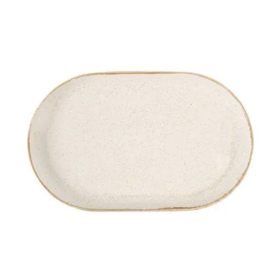 Porselen Seasons Bej Kayık Tabak 32Cm  