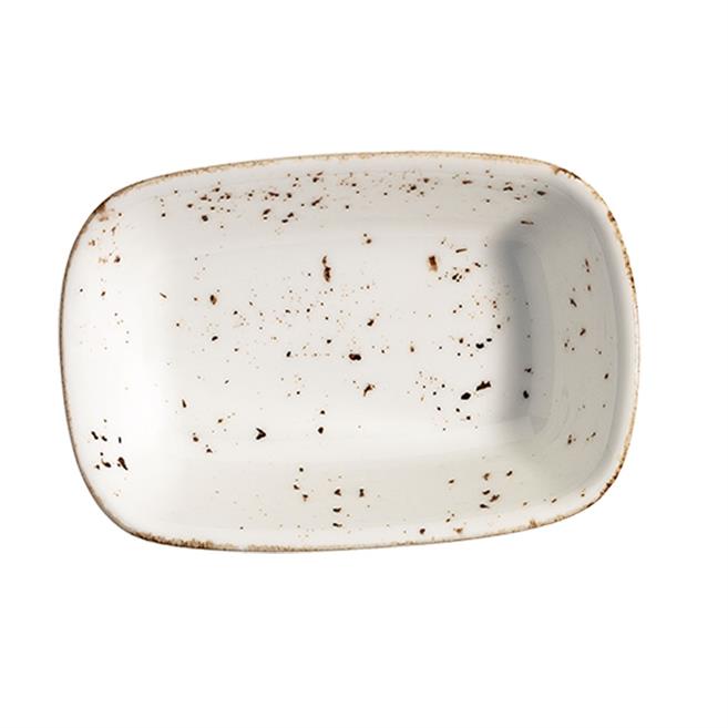 Bonna Grain Gourmet Dikdörtgen Kayık Tabak 14 cm