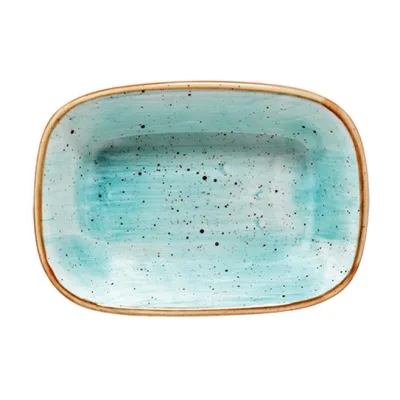 Bonna Aura Aqua Gourmet Dikdörtgen Kayık Tabak 14 cm