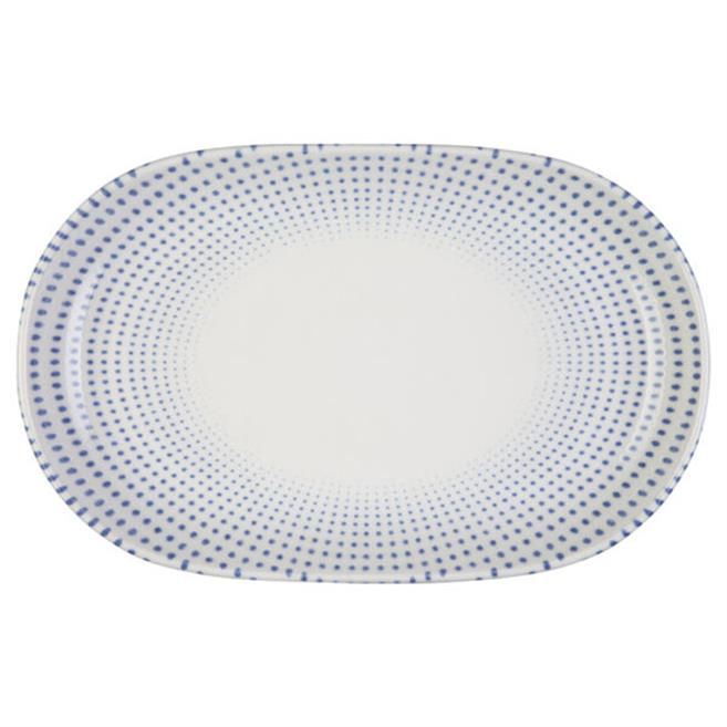 Porser Harmony Blue Magnus Oval Kayık Tabak 28 cm