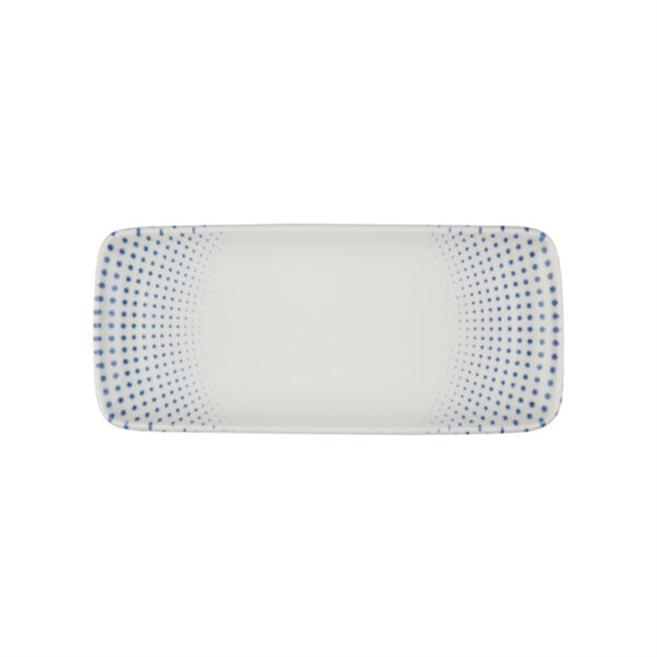 Porser Harmony Blue Quadro Dikdörtgen Tabak 22 cm