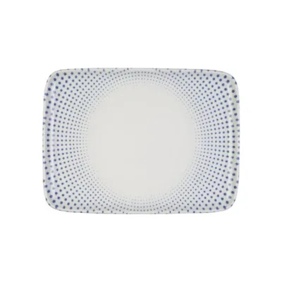 Porser Harmony Blue Quadro Dikdörtgen Tabak 31 cm
