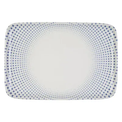 Porser Harmony Blue Quadro Dikdörtgen Tabak 37 cm