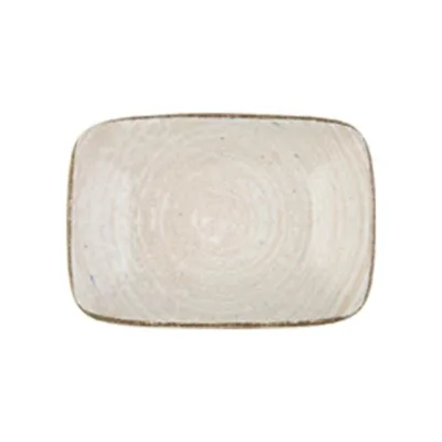 Porser Mocha Quadro Dikdörtgen Kayık Tabak 18 cm