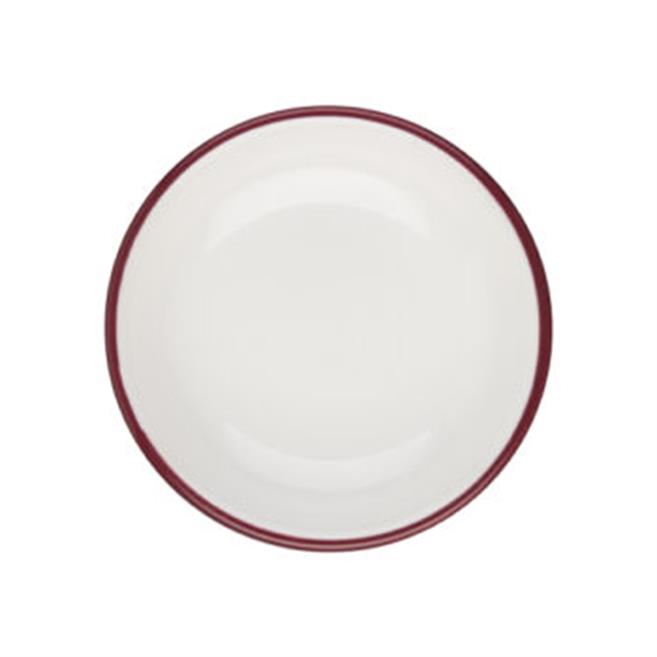 Porser Modest Maroon Lona Çukur Tabak 10 cm