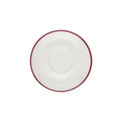 Porser Modest Maroon Lona Fincan Tabağı 12 cm