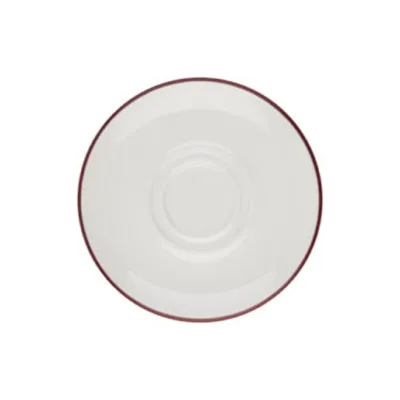 Porser Modest Maroon Lona Fincan Tabağı 16 cm