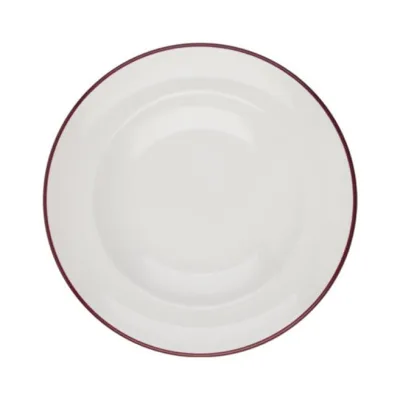 Porser Modest Maroon Miro Çukur Tabak 25 cm