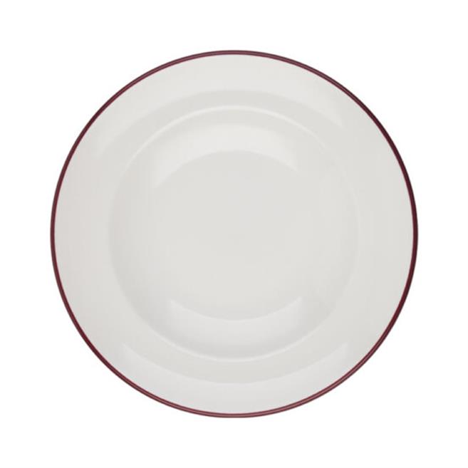 Porser Modest Maroon Miro Çukur Tabak 28 cm