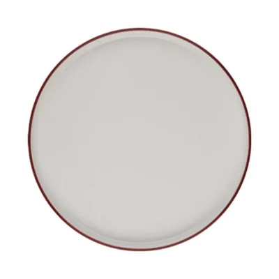 Porser Modest Maroon Stolt Düz Tabak 16,5 cm