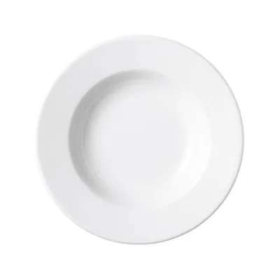 Porselen Soley Beyaz Çukur Tabak 23Cm  