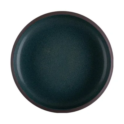 Porser Roots Teal Celesta Çukur Tabak 22 cm
