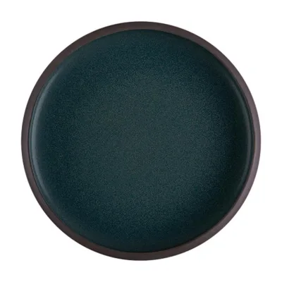 Porser Roots Teal Celesta Düz Tabak 22 cm