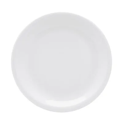 Porselen İstanbul Beyaz Düz Tabak 17Cm 