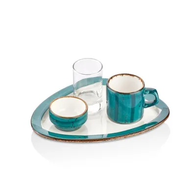 Tropıcal Gastro  Kahve Sunum Takımı 21*16 Cm