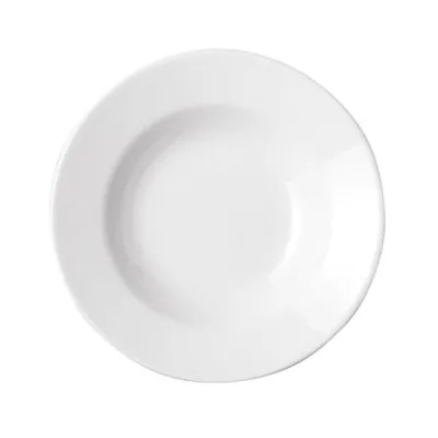 Porselen Bella Beyaz Çukur Tabak 19Cm  