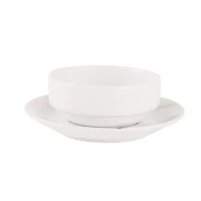 Porselen Fourline Beyaz Kase Tabağı 17Cm