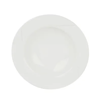 Porselen Fourline Beyaz Çukur Tabak 22Cm