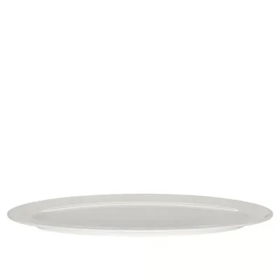 Beyaz Melamin A.Büfe Kayık Tabak 71 Cm