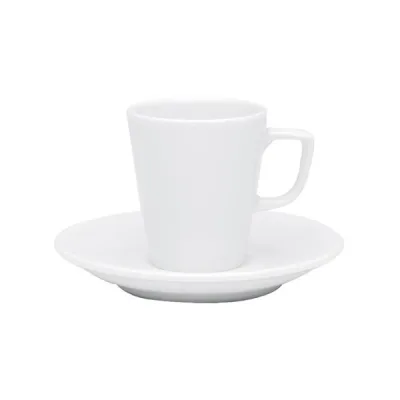 Porselen Soley Beyaz Tabaklı Kahve Finca