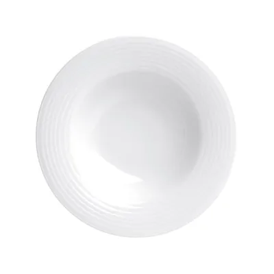 Porselen Focus Beyaz Çukur Tabak 25Cm  