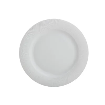Porselen Lara Beyaz Düz Tabak 17Cm   