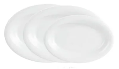 Porselen Troy Beyaz Kayık Tabak 17Cm  