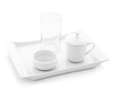 Porselen Milano Kahve Tepsisi 23x17 cm