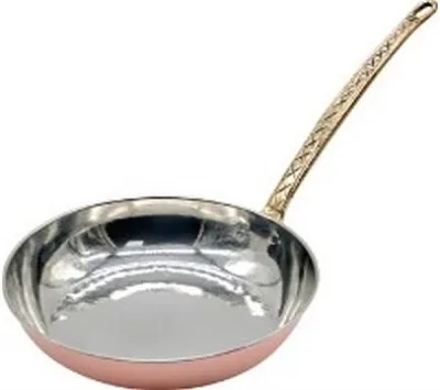 Bakır Tek Kulp Şef Tava 16 cm