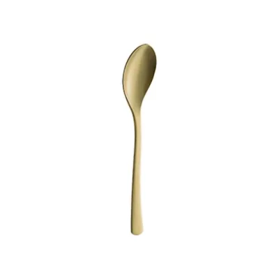 Bonna Vogue Paslanmaz Çelik Mat Gold Kahve Kaşığı 14 cm