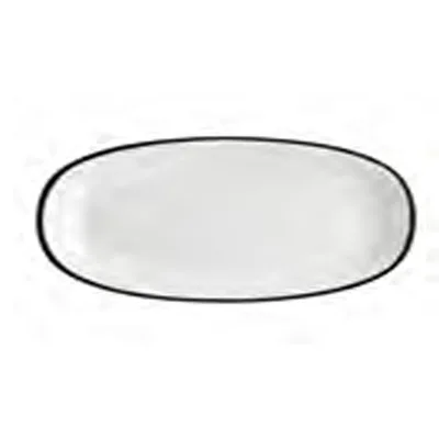 Linea Black Gourmet Oval Kayık Tabak 15*8.5 Cm