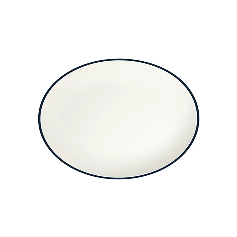 Modest Navy Lona Oval Tabak 36 cm