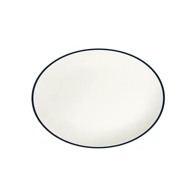 Modest Navy Lona Oval Tabak 36 cm