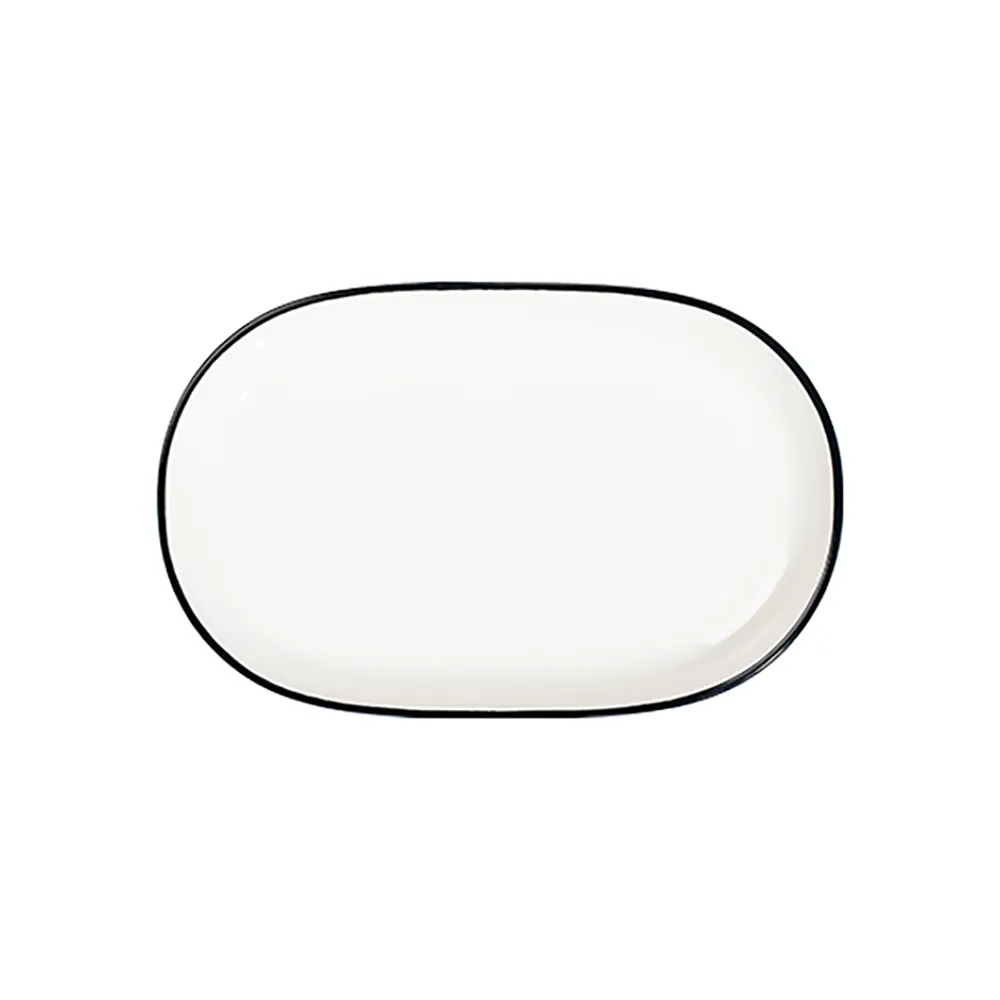 Modest Black Magnus Oval Kayık 37 cm