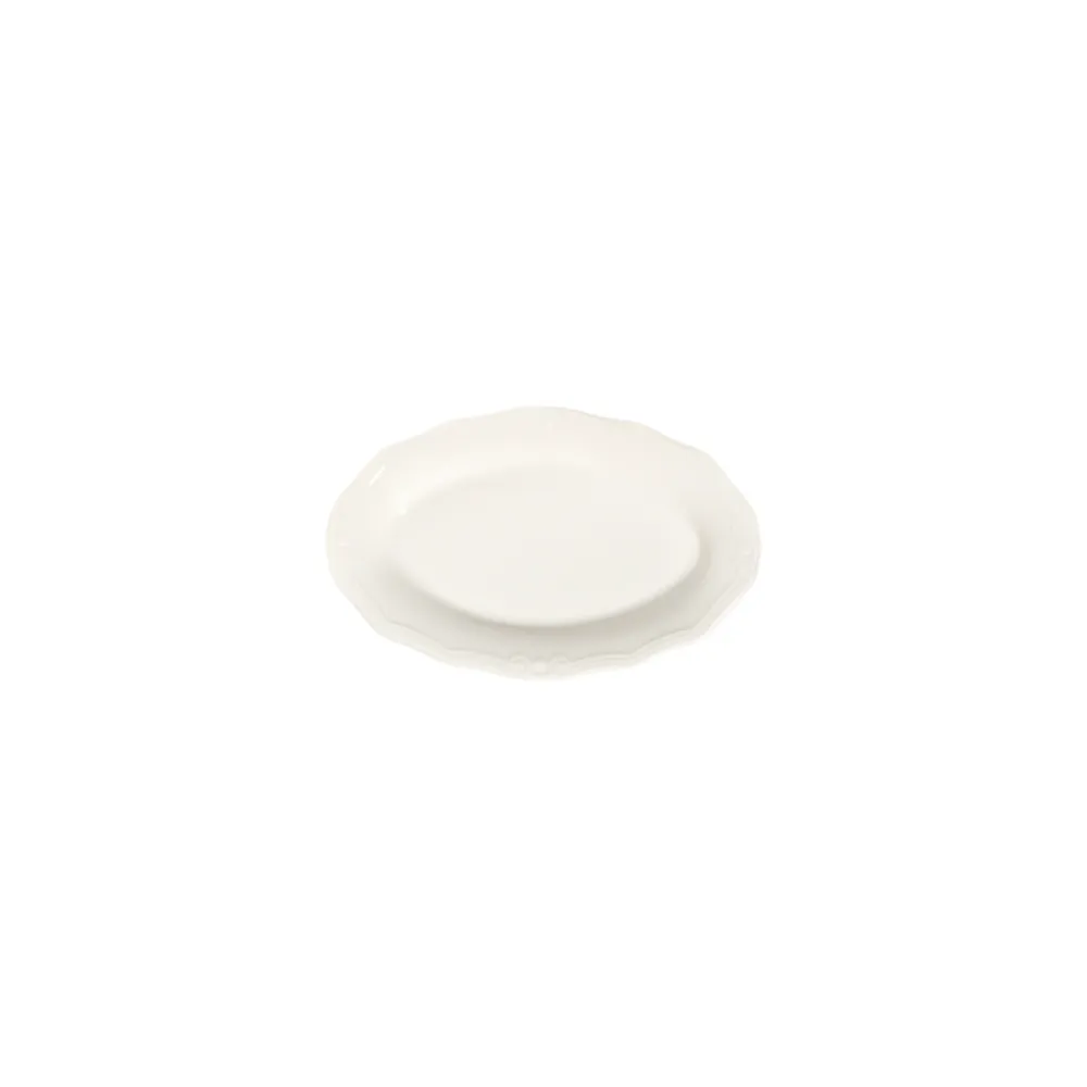 Transparan Tiffany Oval Tabak 21 cm