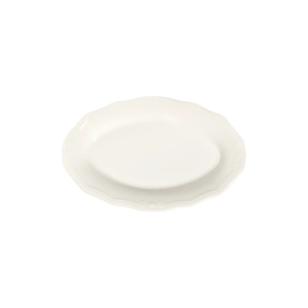 Transparan Tiffany Oval Tabak 32 cm