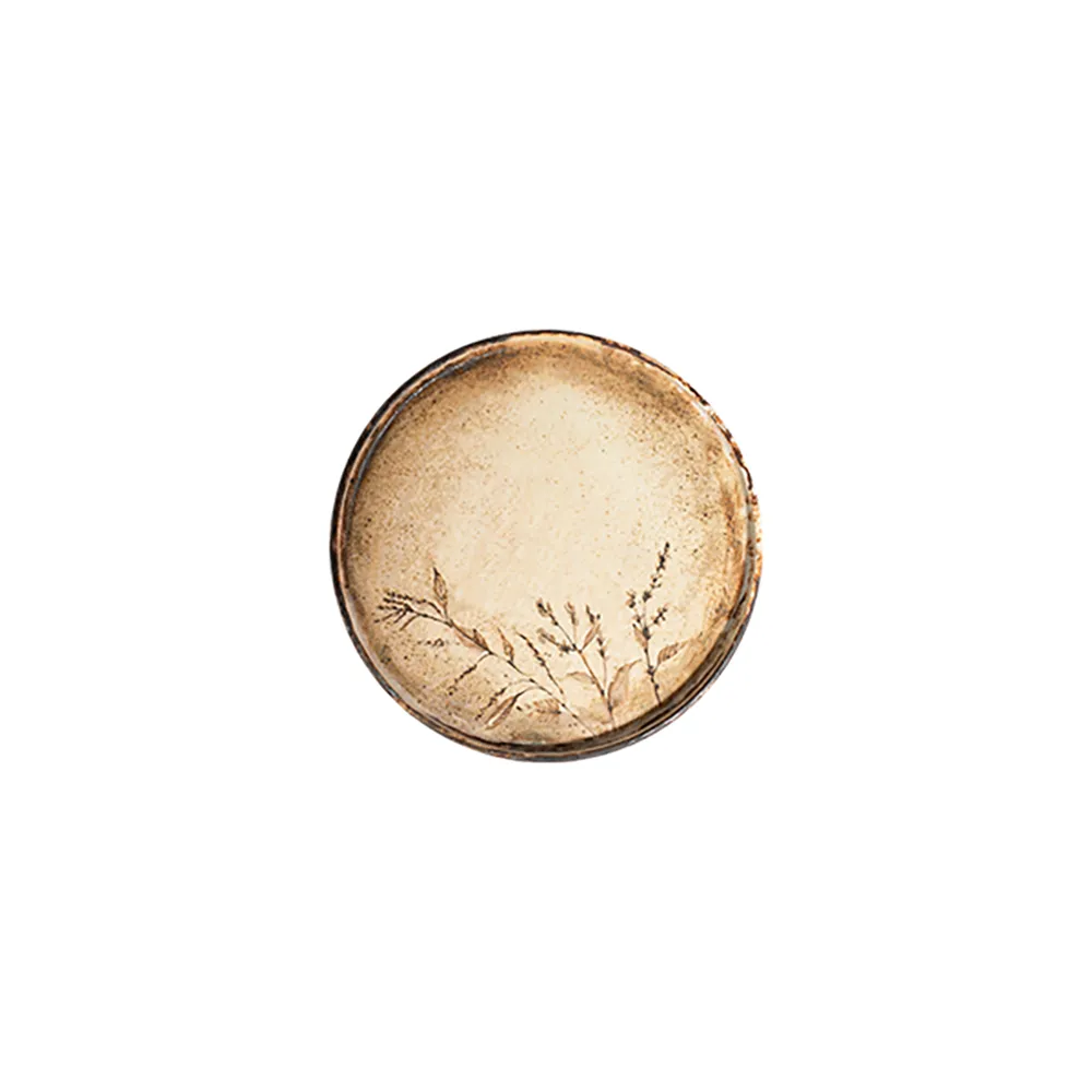 Fall Beige Stolt Düz Tabak 21 cm
