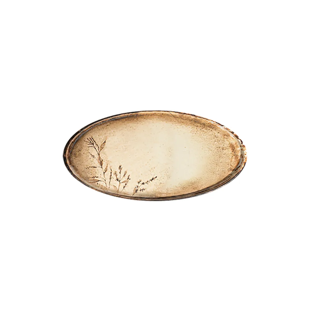 Fall Beige Stolt Oval Kayık 32 cm