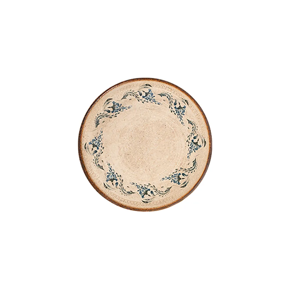 Voyage Navy Lona Düz Tabak 25 cm