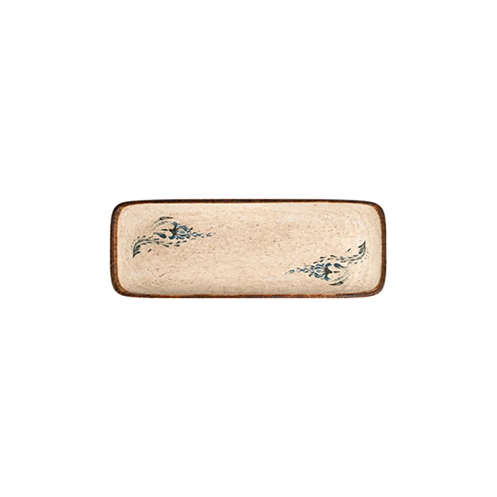 Voyage Navy Quadro Dikdörtgen Tabak 30 cm (30 * 11)