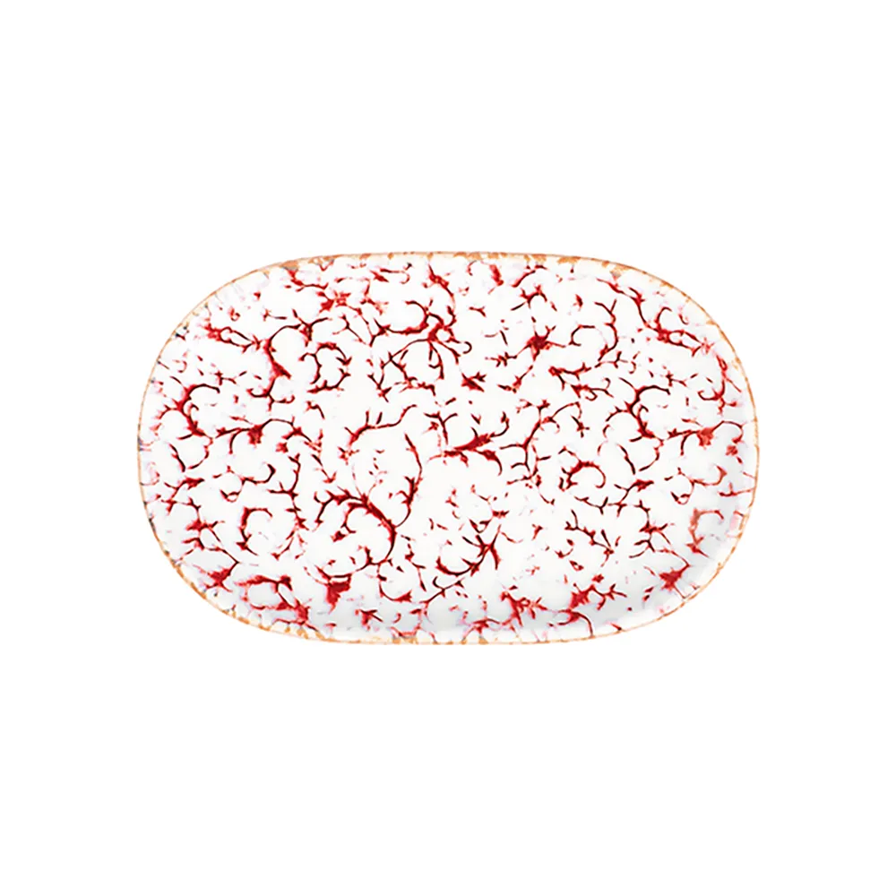 Venecia Maroon Magnus Oval Kayık 37 cm