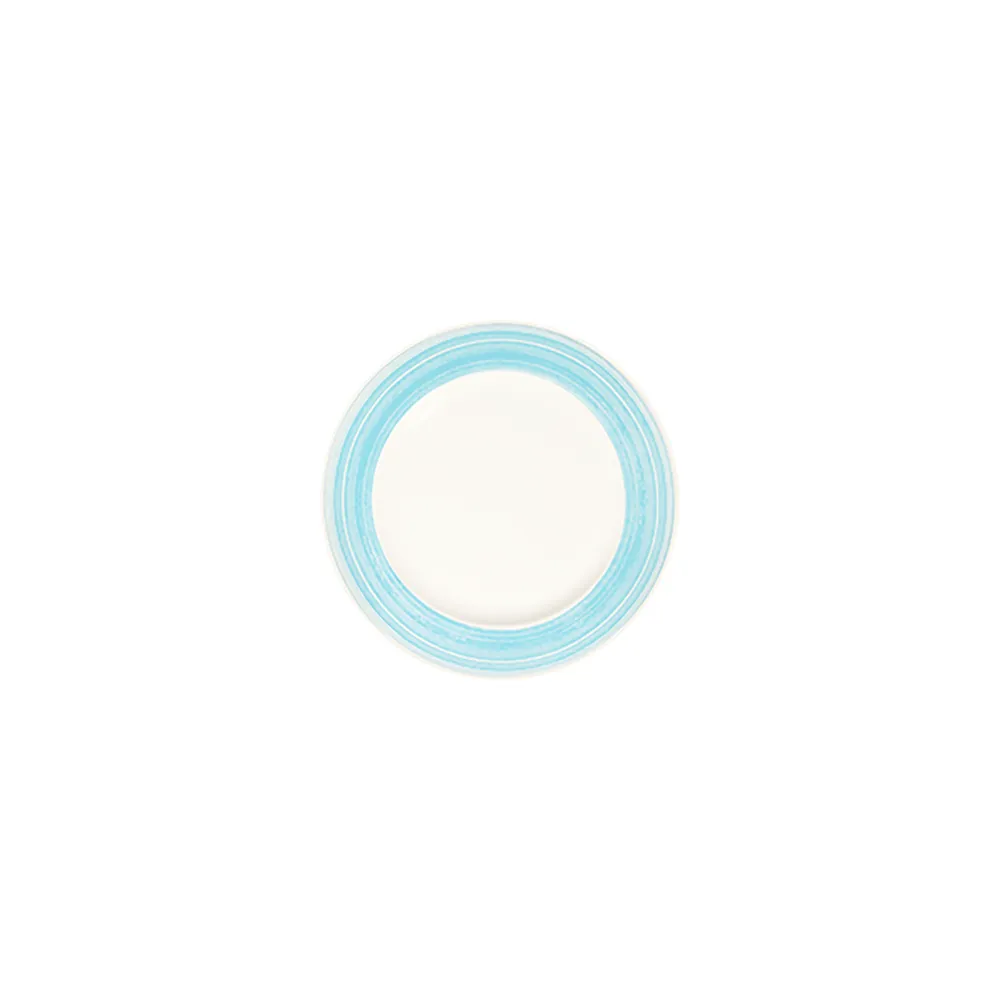 Fresh Blue Frame Düz Tabak 19 cm