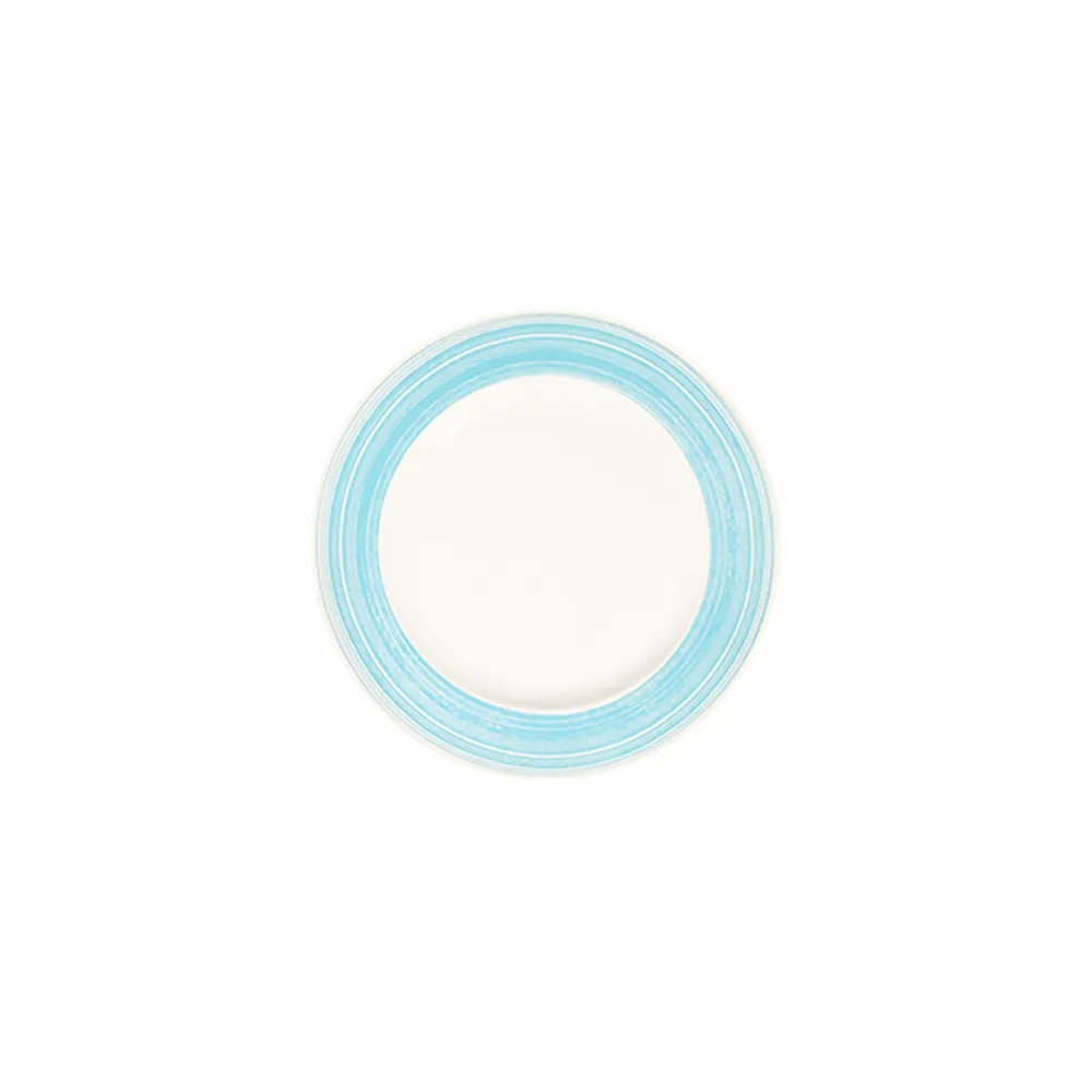 Fresh Blue Frame Düz Tabak 23 cm