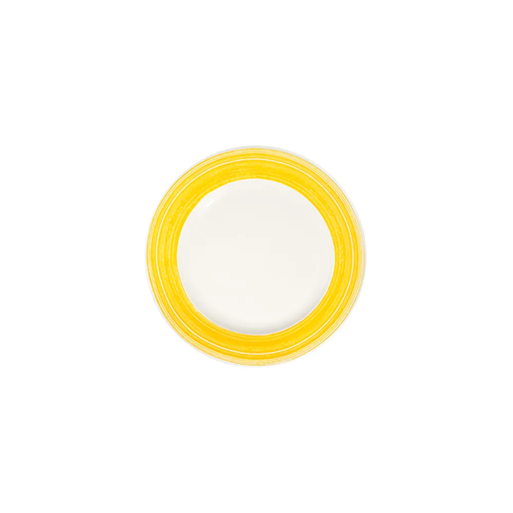 Fresh Yellow Frame Düz Tabak 23 cm