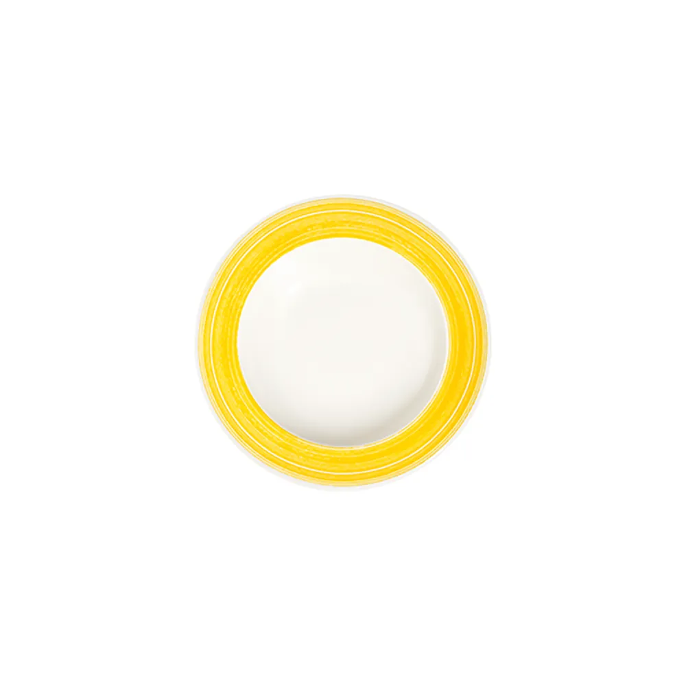 Fresh Yellow Frame Çukur Tabak 23 cm 350 cc