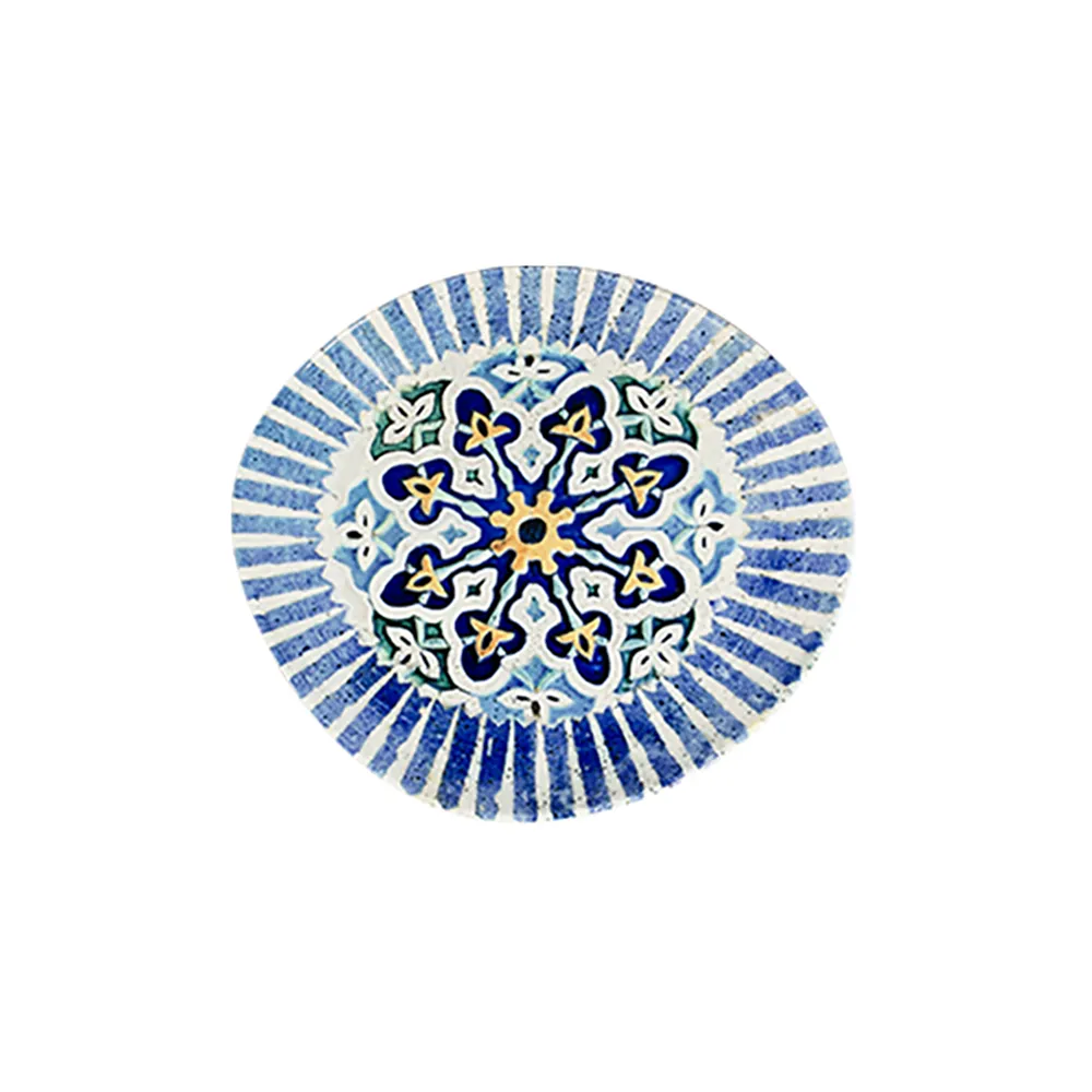 Cordoba Blue Pebble Düz Tabak 21 cm