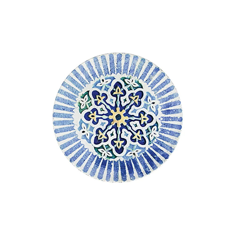Cordoba Blue Tuval Düz Tabak 20 cm